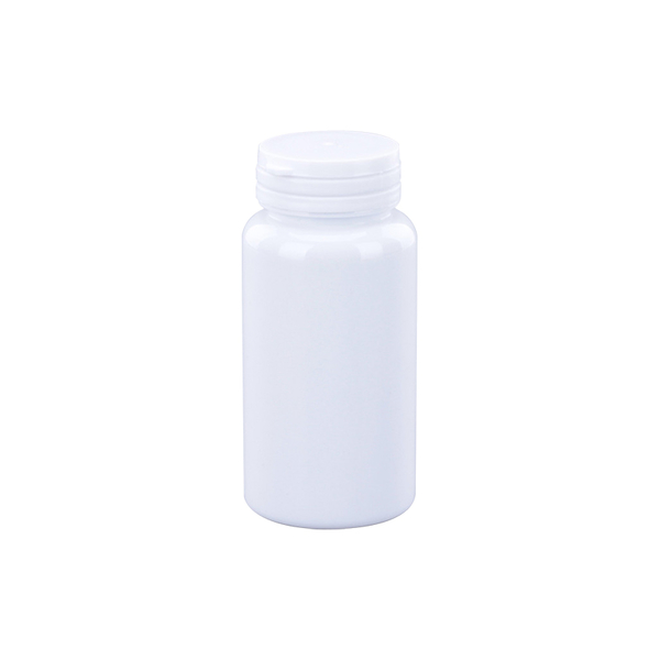 Botella farmacéutica de PET blanco de 150 ml y 4 oz con tapa de fácil extracción Botellas de xilitol Goma de mascar Botella de plástico PET-013