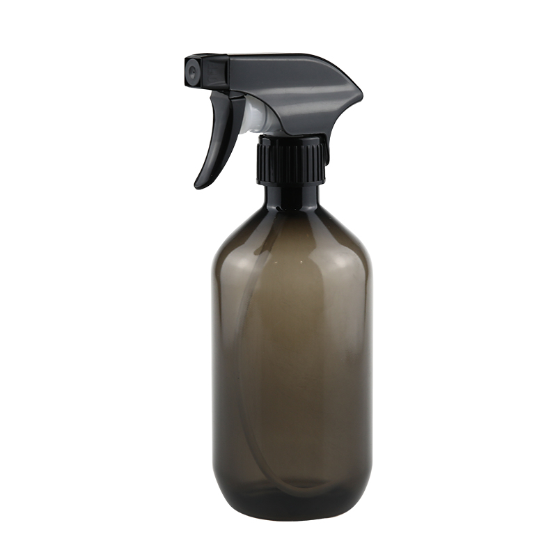 Desinfectante de manos ámbar premium Botellas de aerosol personalizadas Botella de aerosol de niebla de agua de 500 ml de plástico con aerosoles de gatillo