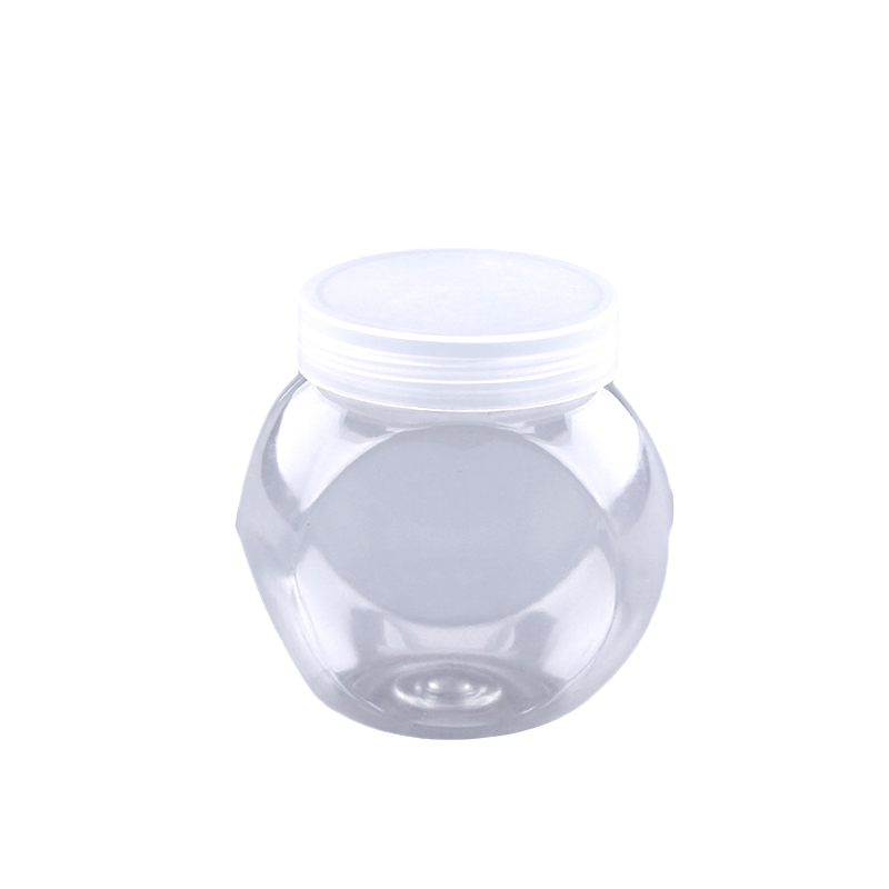 Tarro de plástico transparente para alimentos de grado alimenticio para mascotas de 60 ml, tarro de plástico para dulces FD-007