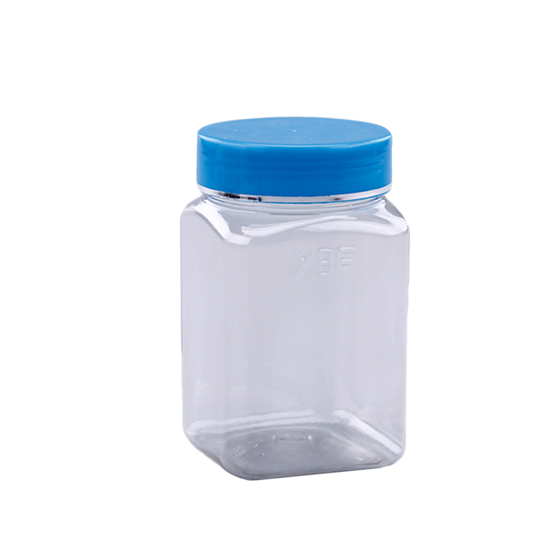 Tarro de plástico transparente para alimentos de grado alimenticio para mascotas de 150 ml, tarro de caramelo para envases de plástico FD-023