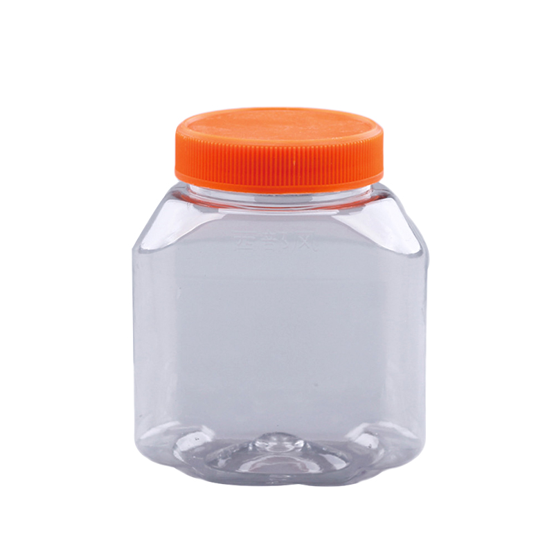 Tarro de plástico transparente para alimentos de grado alimenticio para mascotas de 60 ml, tarro de caramelo para envases de plástico FD-024