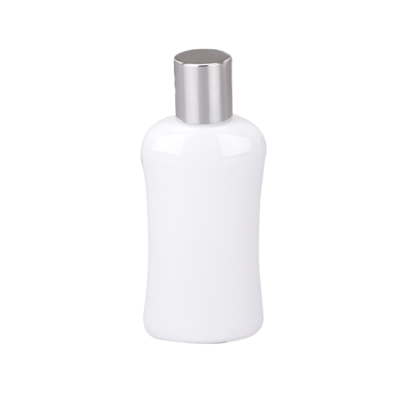 Botellas de crema de envase de líquido de botella de loción de plástico PET de 150 ml con tapa de aluminio LT-007