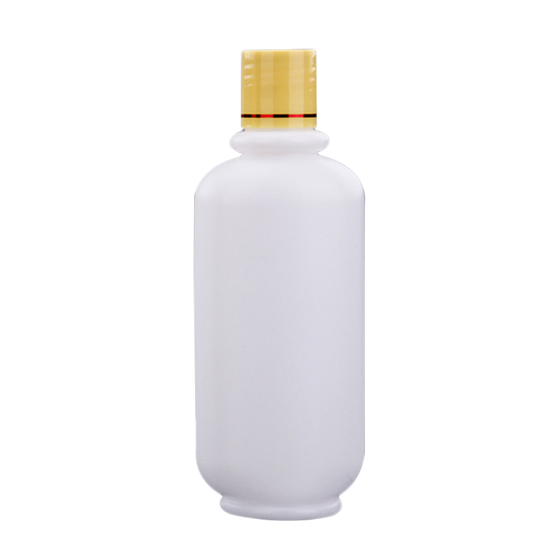 Loción de botella de medicina de contenedor de líquido de plástico PE de 300 ml / botellas de detergente LT-013